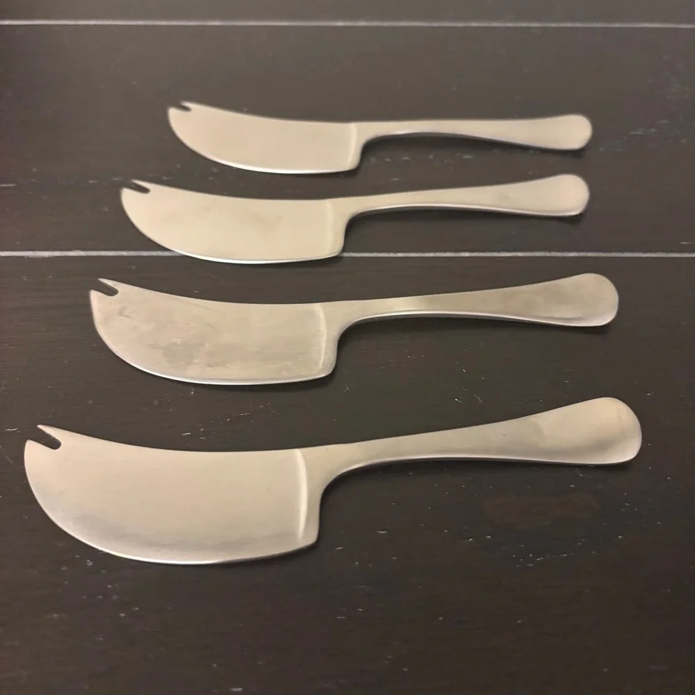TORUN Dansk Stainless - Solid Cheese Serving Pick (Master Cheese Knife)+4 Picks